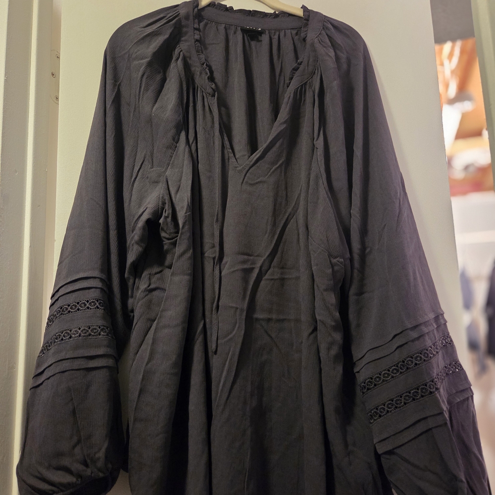 Torrid Charcoal Blouse